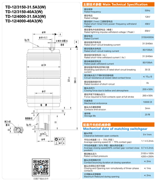 TD-12/(3150、4000)-(31.5、40)A3断