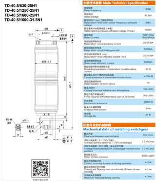 TD-40.5/(630、1250、1600)-(25、31
