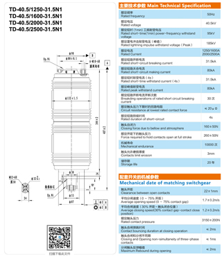 TD-40.5/1250、1600、2000、2500-31