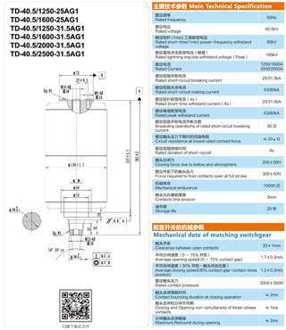 TD-40.5/1250、1600、2000、2500-25